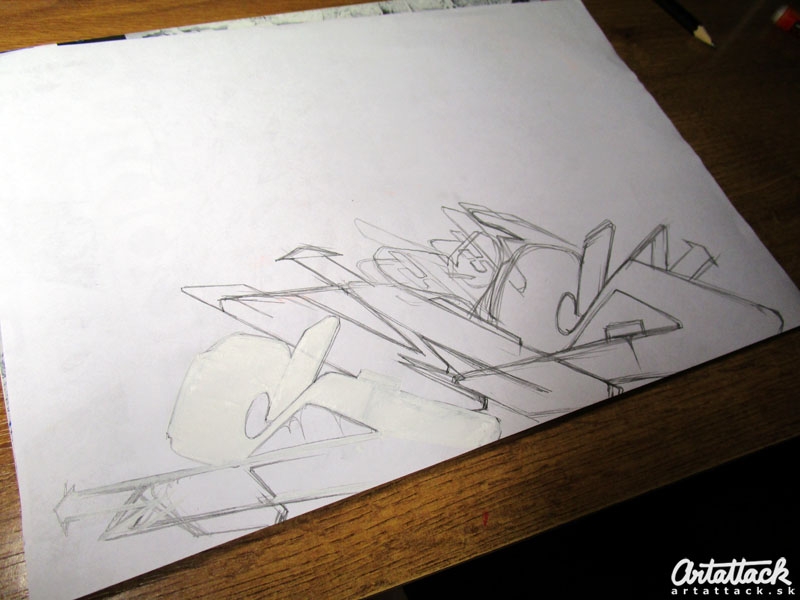 Blesk skeč - Ako vzniká vianočný graffiti sketch