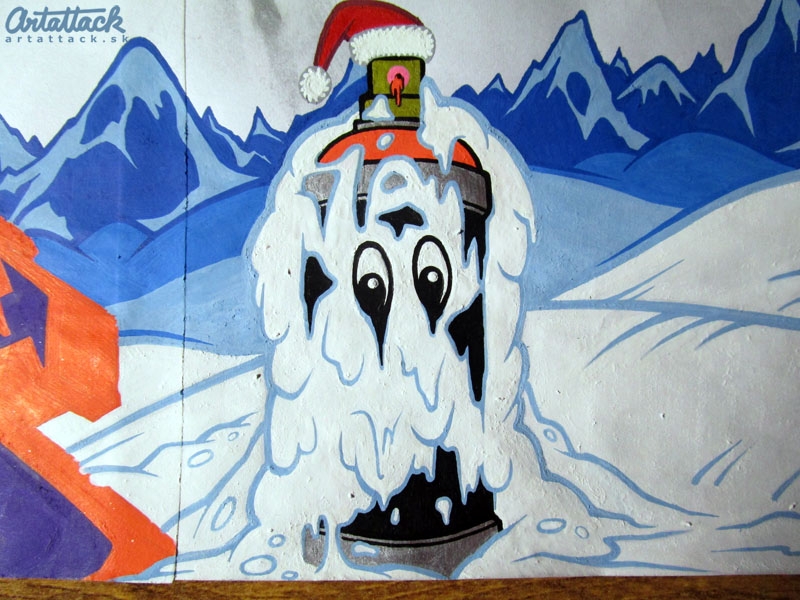 Blesk skeč - Ako vzniká vianočný graffiti sketch