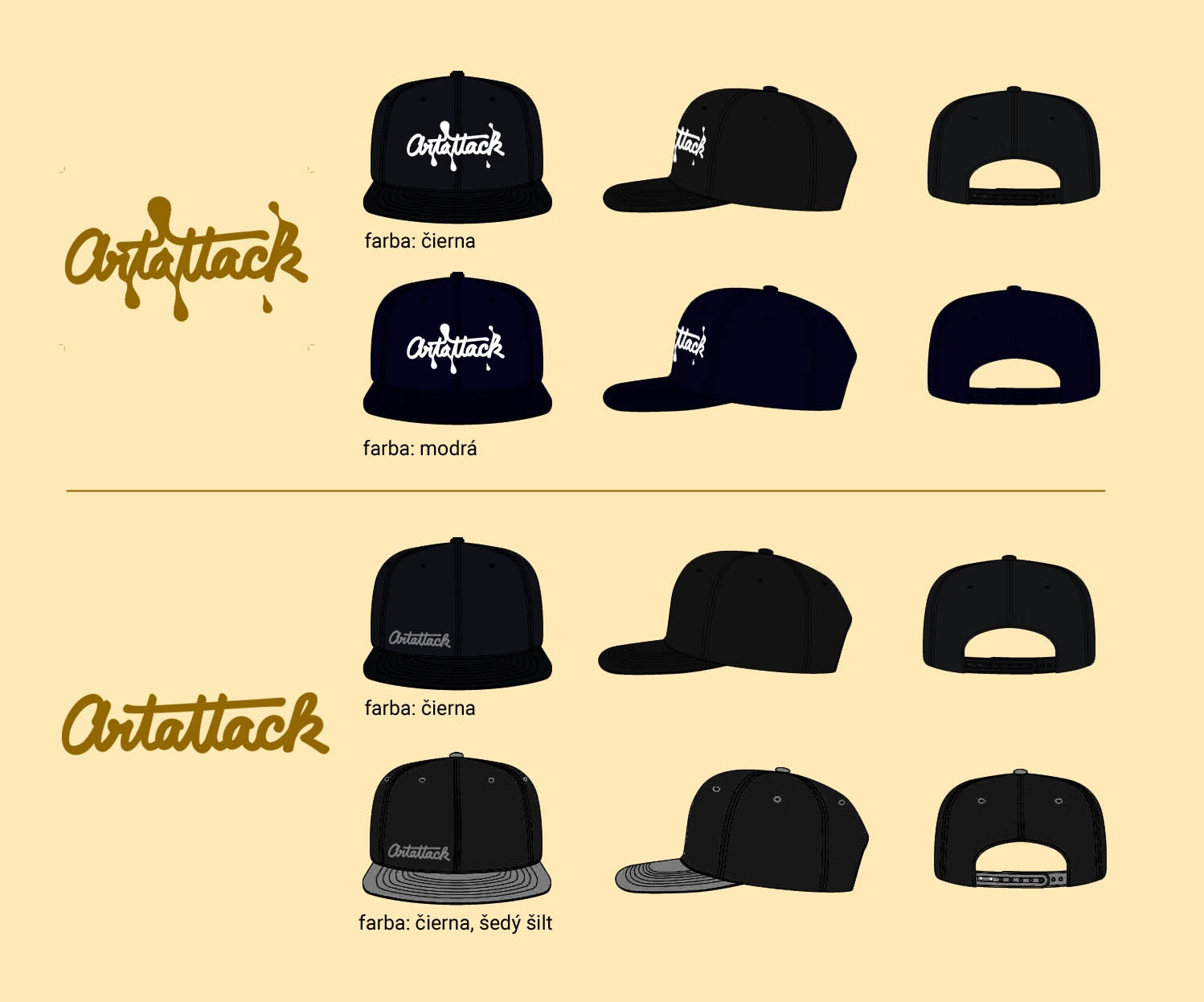 ArtAttack Snapback - koncept
