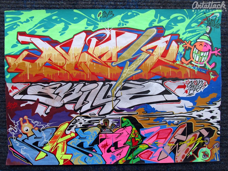 Blesk Graffiti Sketches 2012-2015