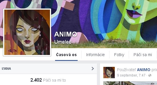 Facebook stránky Graffiti - Animo