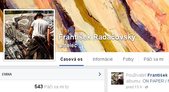 Facebook stránky Graffiti - František Radačovský