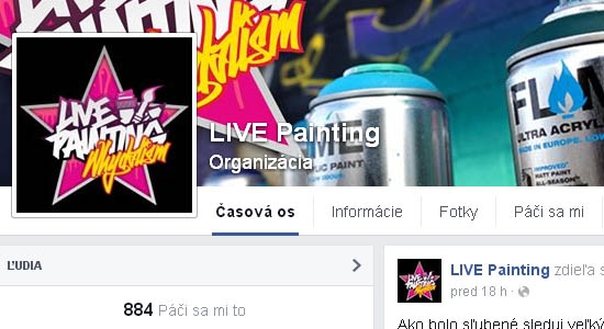Facebook stránky Graffiti - LIVE Painting