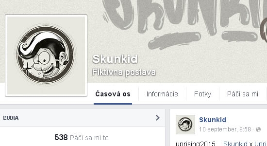 Facebook stránky Graffiti - Skunkid