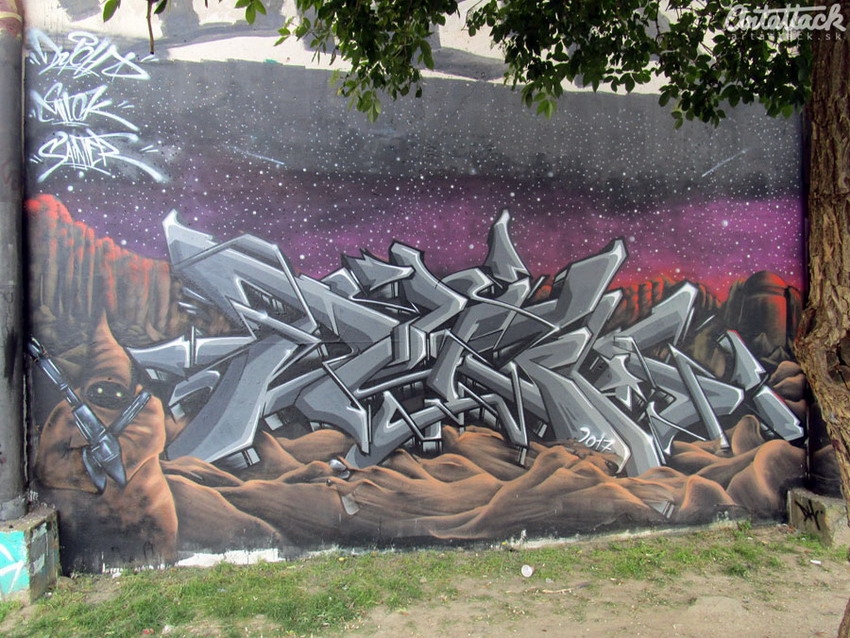 Graffiti jam v Trnave: Špačínská cesta 2017