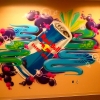 Graffiti reklama Red Bull