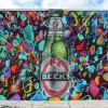 Maľovaná reklama na pivo Beck´s