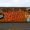 Maľovaná reklama They´ve Got The Pizza