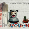 abstraktne stavy wooden letter words