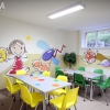 Maľba v priestoroch jedálne základnej školy