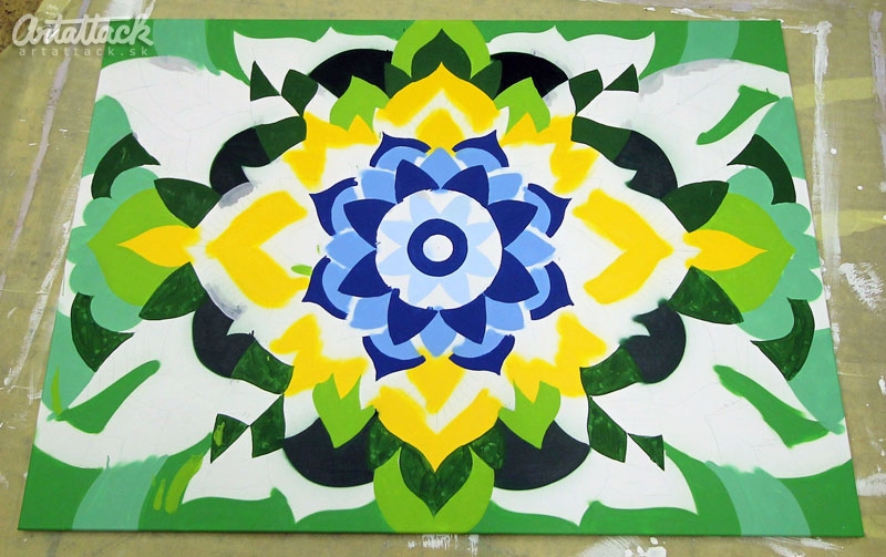 Maľovanie obrazu na zákazku - mandala