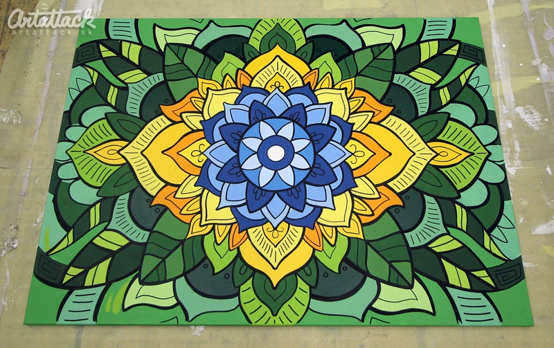 Maľovanie obrazu na zákazku - mandala