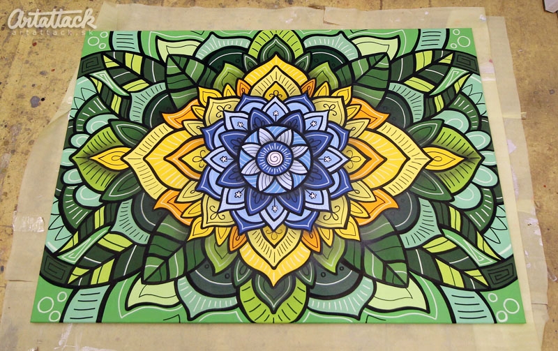 Maľovanie obrazu na zákazku - mandala