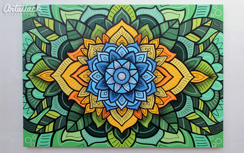 Maľovanie obrazu na zákazku - mandala