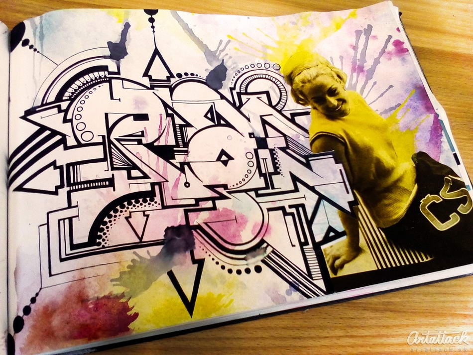 Panika 71 Graffiti Sketches z Banskej Bystrice
