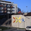 Rezidencie Machnáč – maľované logo realitného projektu (písmomaliarstvo)