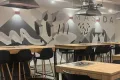 Maľba na stenu v priestore reštaurácie Masida