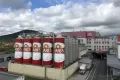 Reklamná maľba na pivné tanky pivovaru