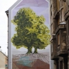 Neopaint, maľba na fasádu bytového domu, Budapešť, 2014