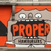 Jean Jullien, Proper Burgers, Fulham, 2014