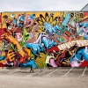 Bicicleta Sem Freio, maľba v rámci festivalu Estau, Estarreja, Portugal, 2016