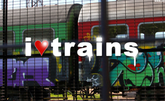 Mier Graffiti: I Love Trains