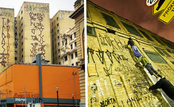 Pichação nie je graffiti ale forma revolty voči mestu